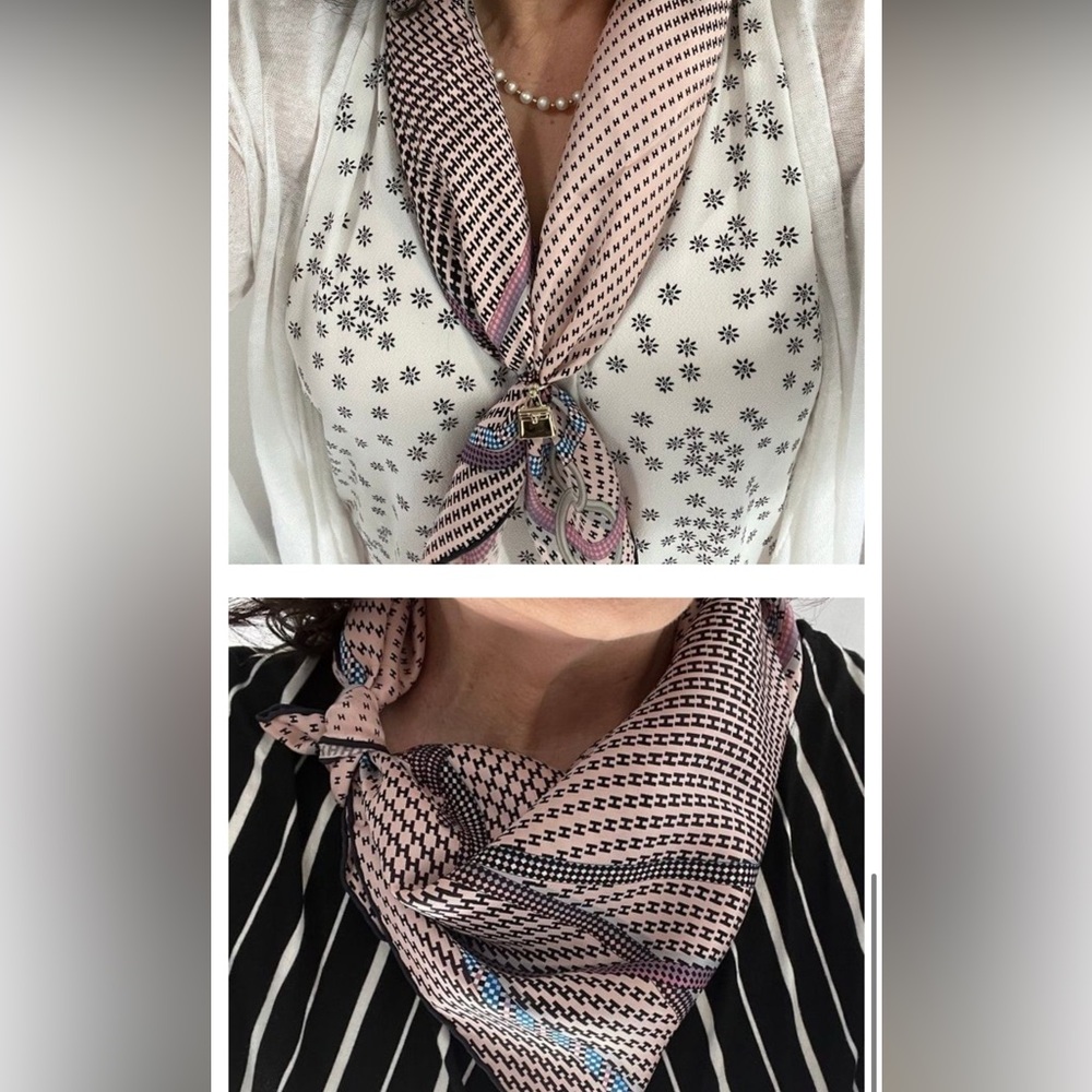 LARGE HERMÈS 68x34 SCARF MIRAGE CHEVAL - Picture 8 of 10